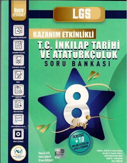 Av Akıllı Versiyon Yayınları 8. Sınıf LGS T. C. İnkılap Tarihi ve Atatürkçülük Soru Bankası