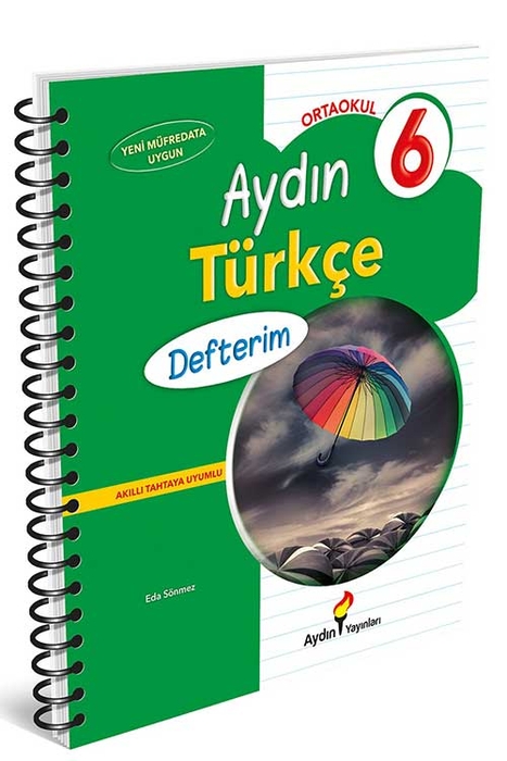Aydın 6. Sınıf Türkçe Defterim Aydın Yayınları