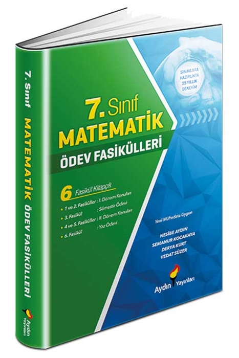Aydın 7. Sınıf Matematik Ödev Fasikülleri Aydın Yayınları