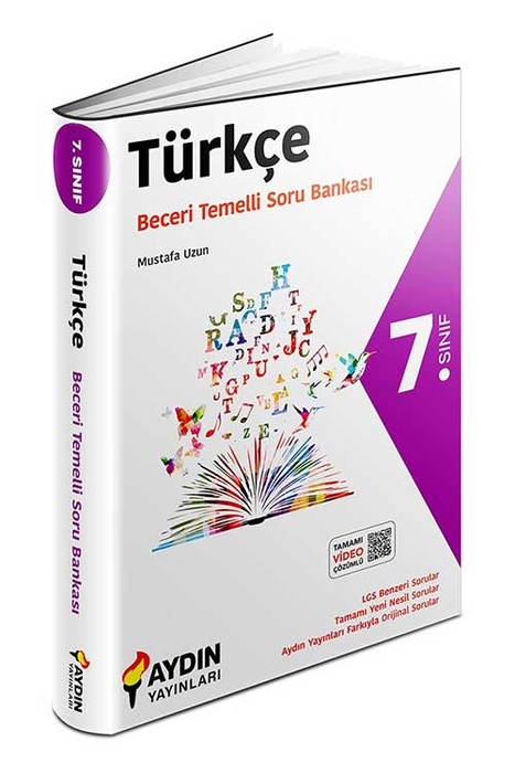 Aydın 7. Sınıf Türkçe Beceri Temelli Soru Bankası Aydın Yayınları