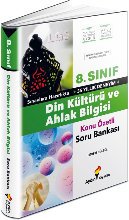 Aydın 8. Sınıf Din Kültürü ve Ahlak Bilgisi Konu Özetli Soru Bankası Aydın Yayınları