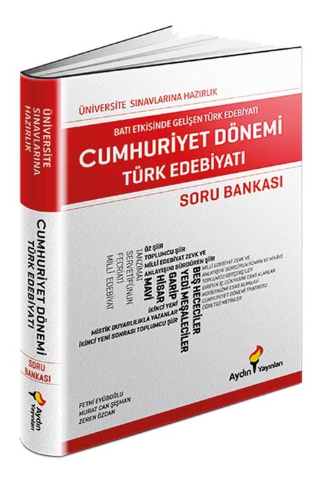 Aydın Cumhuriyet Dönemi Türk Edebiyatı Soru Bankası Aydın Yayınları
