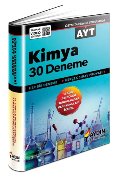 YKS AYT Kimya 30 Deneme Video Çözümlü Aydın Yayınları