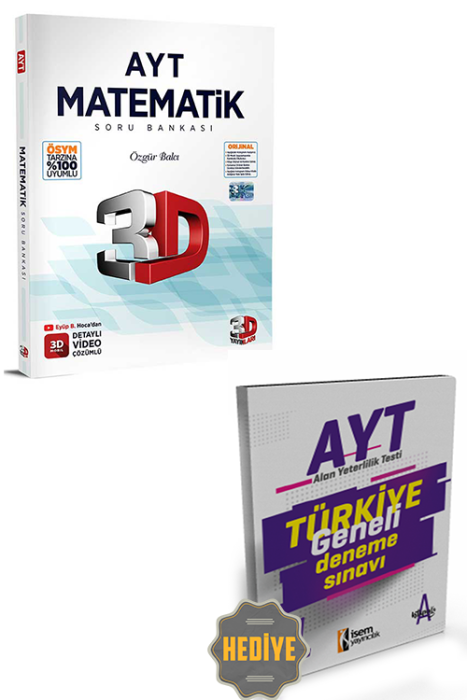 AYT Matematik Soru Bankası HEDİYE 3D Yayınları TY