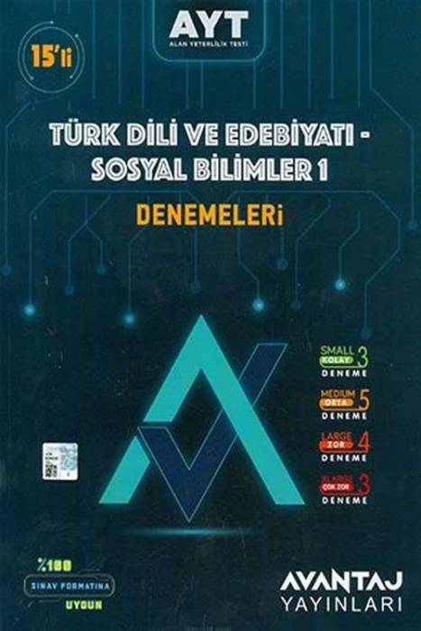AYT Türk Dili ve Edebiyatı Sosyal Bilimler 1 15 li Denemeleri Avantaj Yayınları