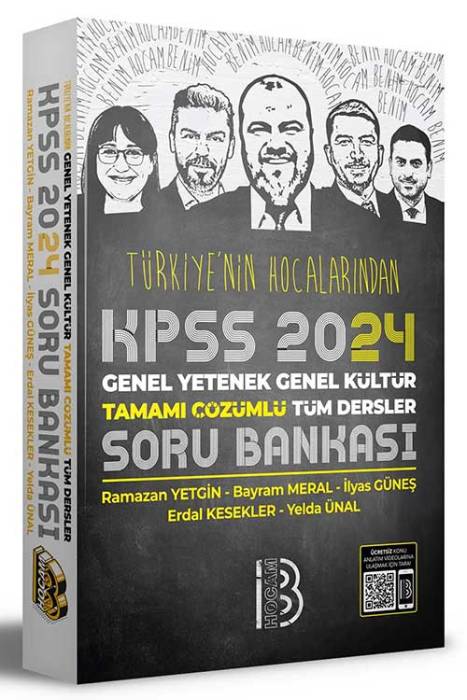 2024 KPSS Türkiye'nin Hocalarından Tüm Dersler Tamamı Çözümlü Soru Bankası Benim Hocam Yayınları