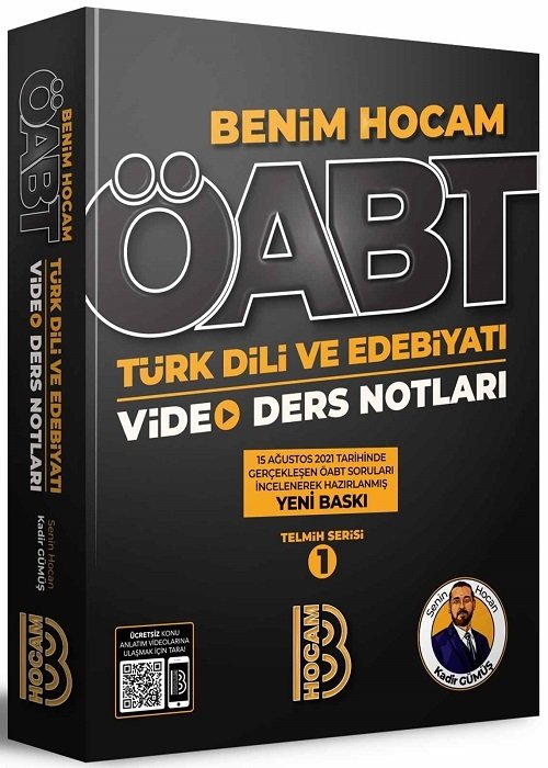 Benim Hocam 2022 ÖABT Türk Dili ve Edebiyatı Video Ders Notları - Kadir Gümüş Benim Hocam Yayınları