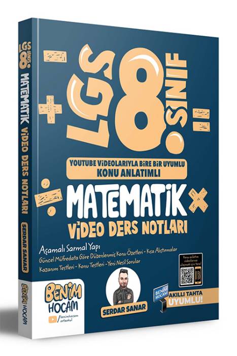 Benim Hocam 2023 LGS 8.Sınıf Matematik Video Ders Notları (Konu Anlatımı) Benim Hocam Yayınları
