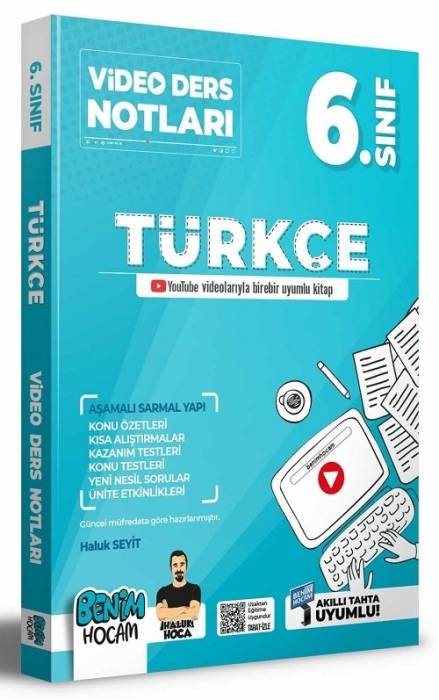 Benim Hocam 6. Sınıf Türkçe Video Ders Notları Benim Hocam Yayınları