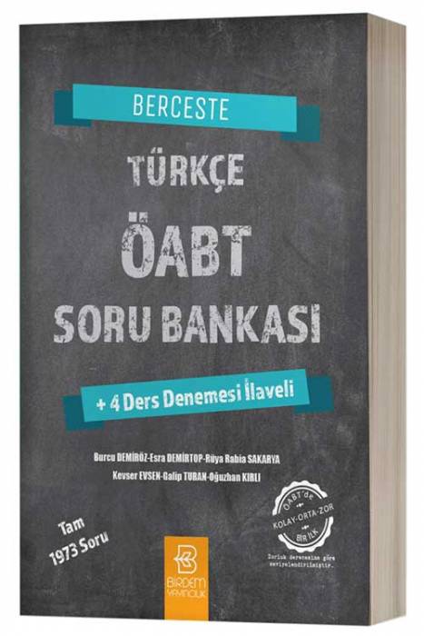 Berceste ÖABT 2022 Türkçe Öğretmenliği Soru Bankası Deneme İlaveli Birdem Yayıncılık