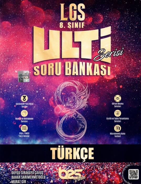 Bes 8. Sınıf LGS Türkçe Ulti Serisi Soru Bankası Bes yayınları