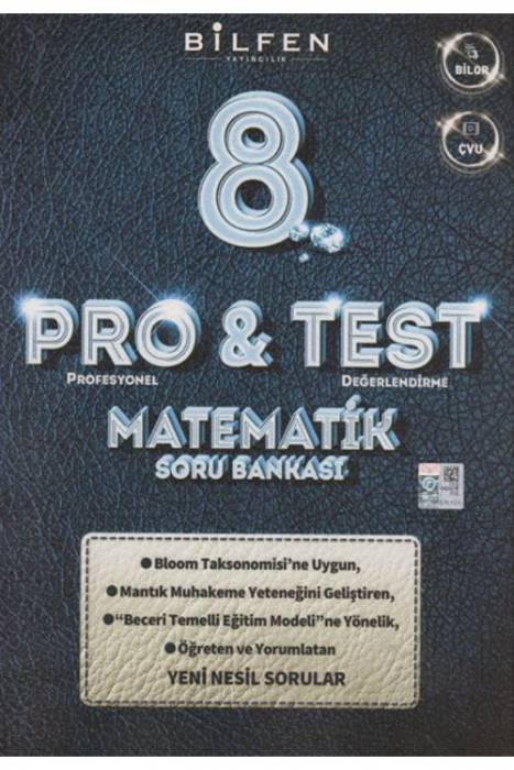 Bilfen 8. Sınıf Pro&Test Matematik Soru Bankası Bilfen Yayıncılık