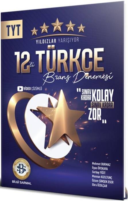 Bilgi Sarmal Yayınları TYT Türkçe 12 li Yıldızlar Yarışıyor Branş Denemesi