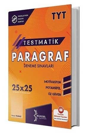 Bilinçsel TYT Paragraf Testmatik 25x25 Deneme Sınavı Bilinçsel Yayınları