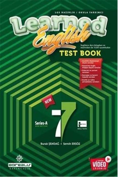 Borealis 7. Sınıf Learned English Test Book Borealis Yayıncılık