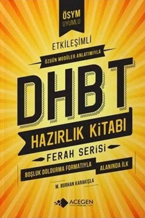 Boşluk Doldurmalı DHBT Hazırlık Kitabı (Alanında İlk!) Acegen Yayınları