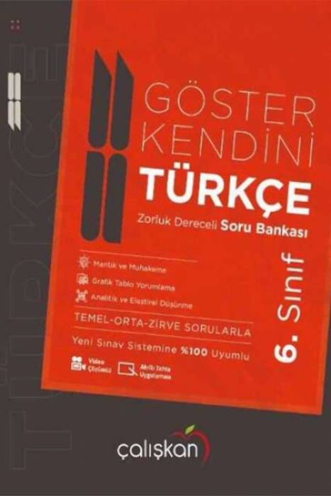 Çalışkan 6. Sınıf Türkçe Göster Kendini Etkinlik ve Soru Bankası Çalışkan Yayınları