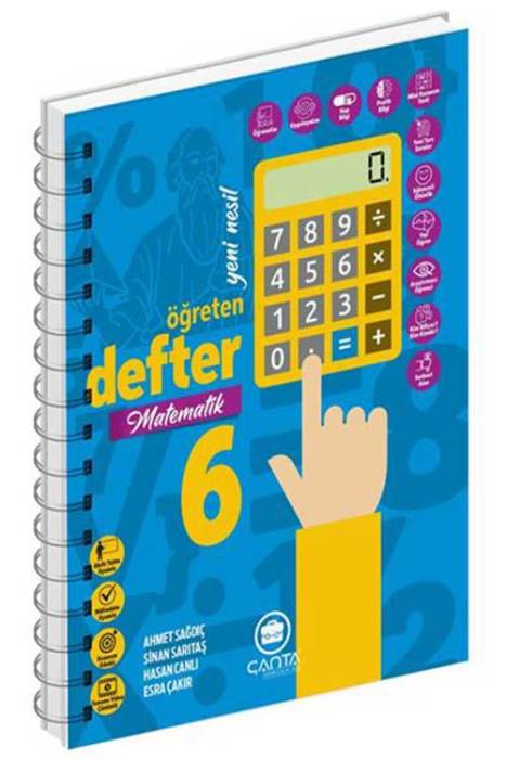 Çanta 2022 6. Sınıf Matematik Okula Yardımcı Öğreten Defter Çanta Yayınları