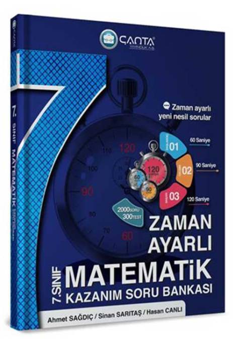 Çanta 2022 7. Sınıf Matematik Zaman Ayarlı Kazanım Soru Bankası Çanta Yayınları