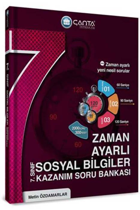 Çanta 2022 7. Sınıf Sosyal Bilgiler Zaman Ayarlı Kazanım Soru Bankası Çanta Yayınları