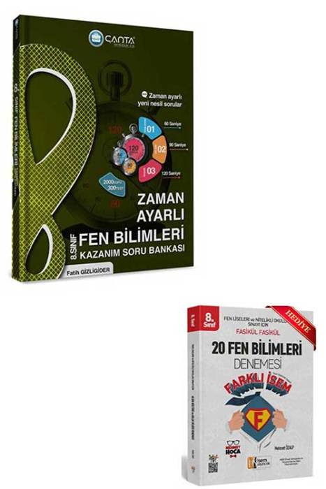 Çanta 8 .Sınıf Fen Bilimleri Zaman Ayarlı Kazanım Soru Bankası Çanta Yayınları