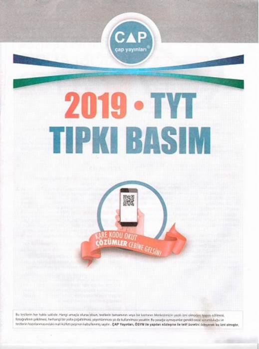 Çap 2019 TYT Tıpkı Basım Çap Yayınları
