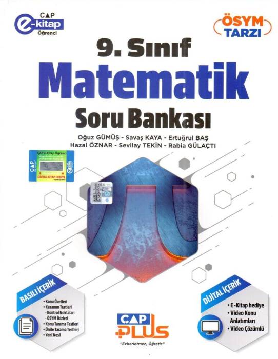 Çap 9. Sınıf Anadolu Lisesi Matematik Plus Soru Bankası Çap Yayınları