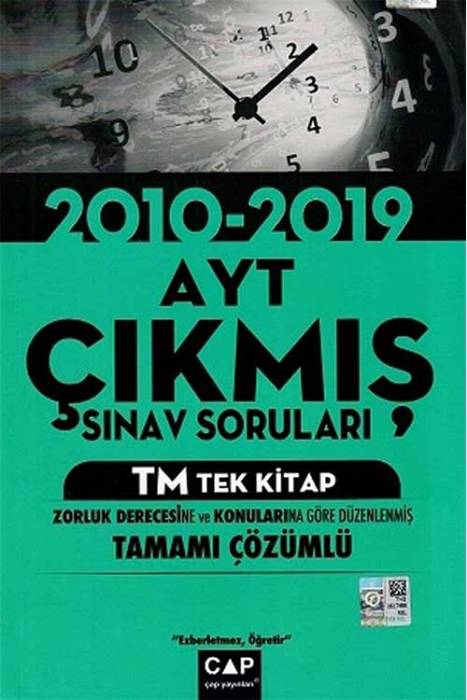Çap AYT TM Tek Kitap Tamamı Çözümlü Çıkmış Sınav Soruları Çap Yayınları