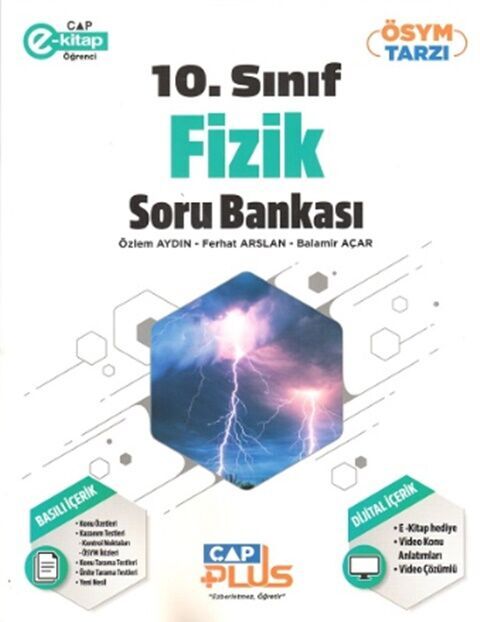Çap Yayınları 10. Sınıf Fizik Anadolu Plus Soru Bankası
