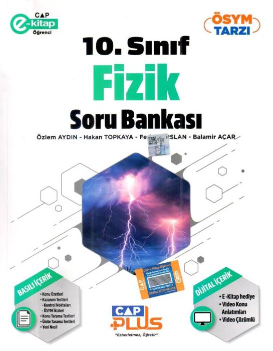 Çap Yayınları 10. Sınıf Fizik Soru Bankası