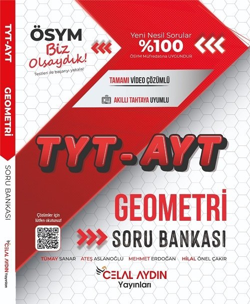 Celal Aydın YKS TYT AYT Geometri Soru Bankası Celal Aydın Yayınları