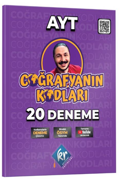 Coğrafyanın Kodları AYT Coğrafya Çözümlü 20 Deneme KR Akademi Yayınları