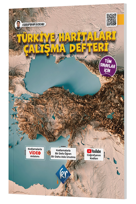 Coğrafyanın Kodları Türkiye Haritaları Çalışma Defteri (Tüm Sınavlar İçin) KR Akademi Yayınları