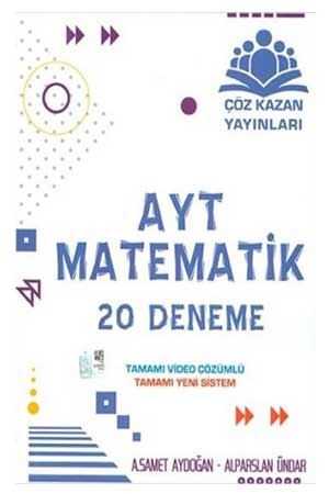 Çöz Kazan AYT Matematik 20 Deneme Çöz Kazan Yayınları