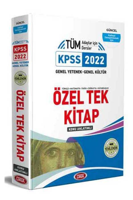 Data 2022 KPSS Genel Yetenek Genel Kültür Tek Kitap Data Yayınları