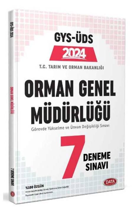2024 Orman Genel Müdürlüğü GYS-ÜDS 7 Deneme Data Yayınları