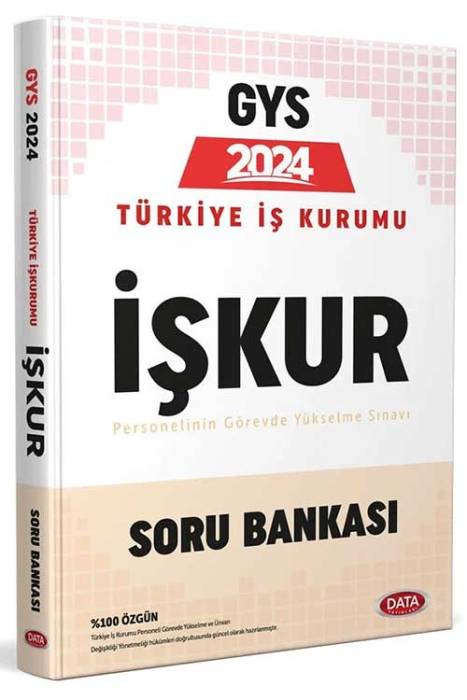 2024 Türkiye İş Kurumu İŞKUR Şube Müdürü GYS Soru Bankası Data Yayınları