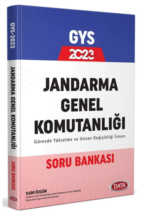 2023 GYS Jandarma Genel Komutanlığı Soru Bankası Data Yayınları