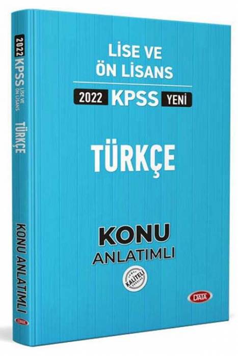 Data 2022 KPSS Lise Ön Lisans Türkçe Konu Anlatımlı Data Yayınları
