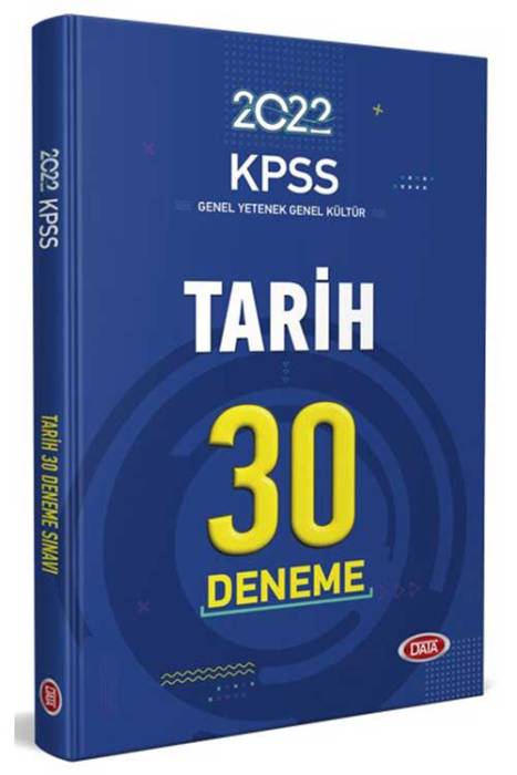 Data 2022 KPSS Tarih 30 Deneme Sınavı Data Yayınları