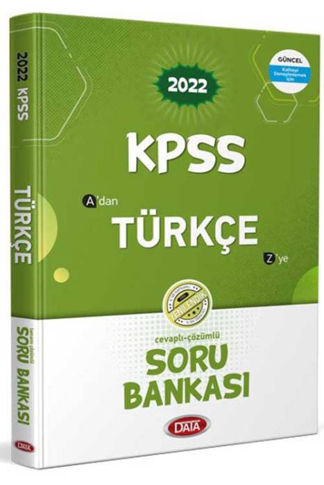 Data 2022 KPSS Türkçe Soru Bankası Data Yayınları