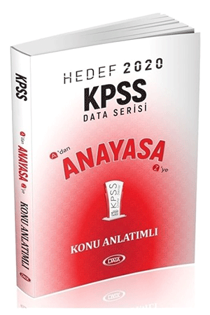 Data Hedef 2020 KPSS Anayasa Konu Anlatım Data Yayınları FIRSAT ÜRÜNLERİ