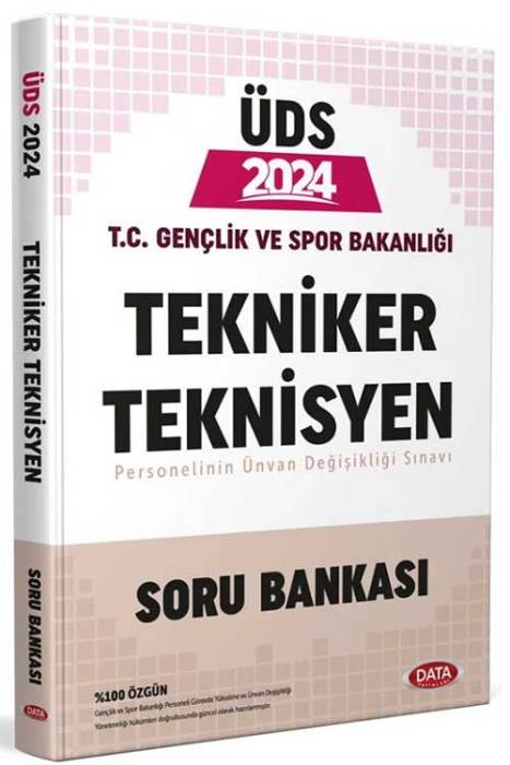 2024 T.C. Gençlik ve Spor Bakanlığı Tekniker - Teknisyen ÜDS Soru Bankası Data Yayınları