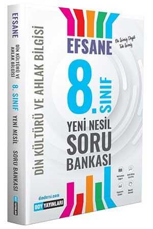 DDY 8.Sınıf Din Kültürü ve Ahlak Bilgisi Efsane Yeni Nesil Soru Bankası DDY Yayınları