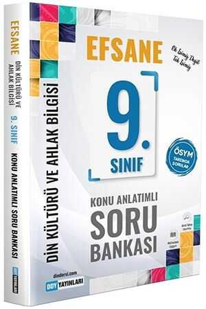DDY 9. Sınıf Din Kültürü ve Ahlak Bilgisi Efsane Konu Anlatımlı Soru Bankası DDY Yayınları