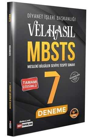 DDY MBSTS VELHASIL 7 Deneme Çözümlü DDY Yayınları