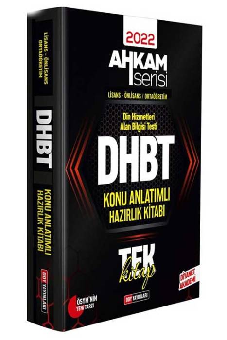DDY DHBT Tüm Adaylar Konu Anlatımlı Tek Kitap Ahkam Serisi DDY Yayınları