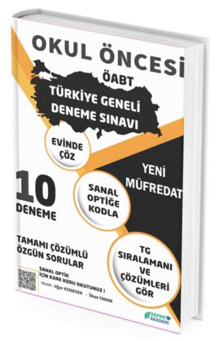 Defne Akademi 2022 ÖABT Okul Öncesi Öğretmenliği Türkiye Geneli 10 Deneme Defne Akademi Yayınları