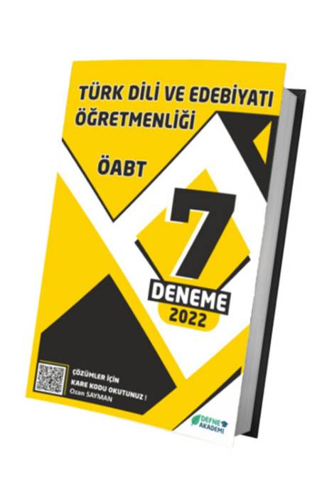 Defne Akademi 2022 Türk Dili ve Edebiyatı ÖABT 7 Deneme Defne Akademi Yayınları