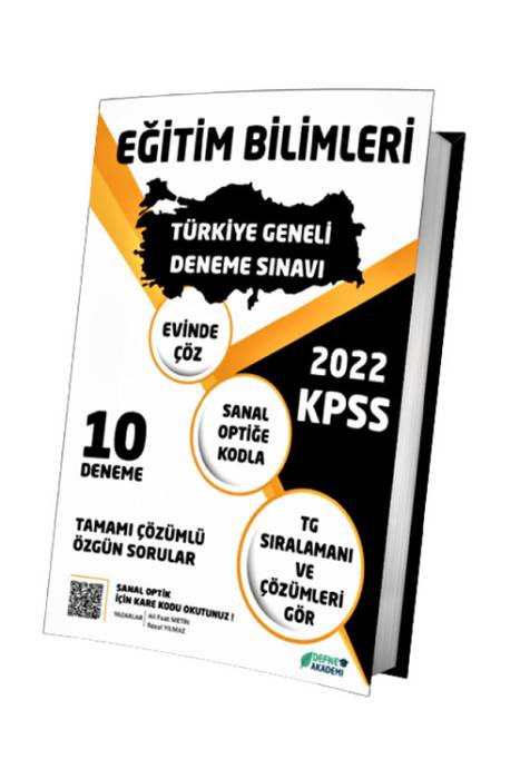 Defne Akademi 2022 Türkiye Geneli Eğitim Bilimleri Deneme Kampı 10 Deneme Defne Akademi Yayınları